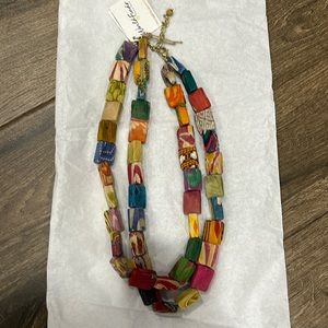 20” necklace sustainable handmade NWT